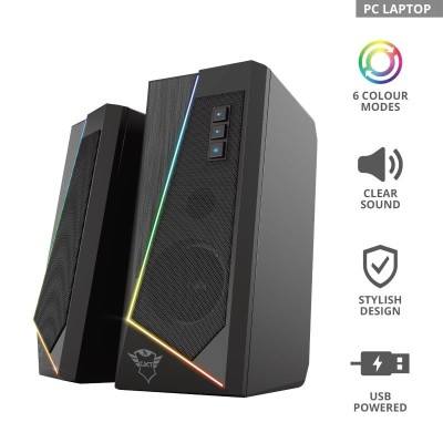 ALTAVOCES TRUST GAMING GTX 609 ZOXA RGB 2.0 SPEAKERSET