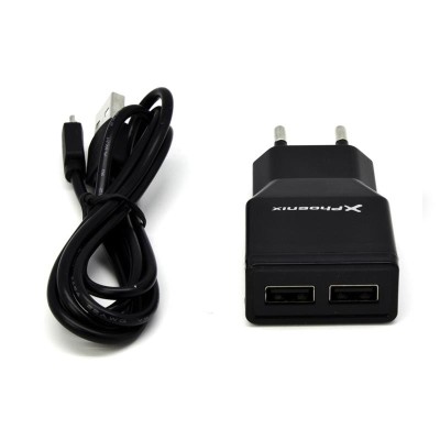 CARGADOR PHOENIX SMARTPHONE 2X USB 5V 2A