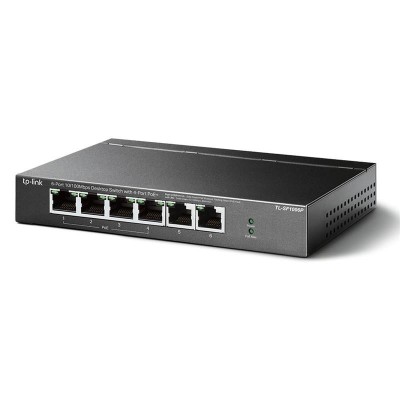 SWITCH TP-LINK ETHERNET 6 PUERTOS ( 4 POE ) TL-SF1006P