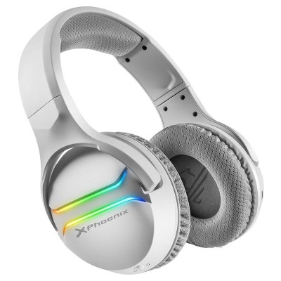 AURICULARES + MICROFONO PHOENIX GAMING WIRELESS 7.1 RGB WHITE