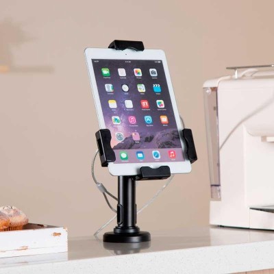 SOPORTE AISENS CON ANTIRROBO PARA TABLET 8-11 BLACK