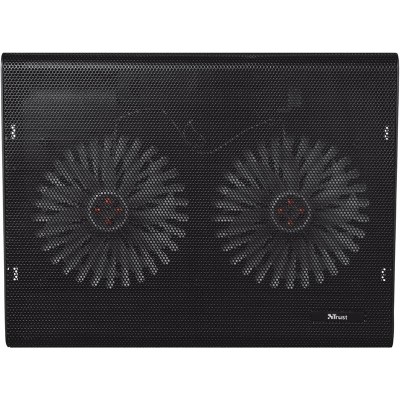 SOPORTE + VENTILADOR NOTEBOOK TRUST HASTA 17.4 BLACK