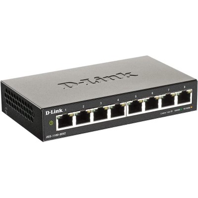 SWITCH D-LINK GIGABIT 8 PUERTOS + POE DGS-1100-08P