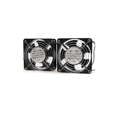 VENTILADOR DOBLE 12 CM POWERGREEN ARMARIO RACK