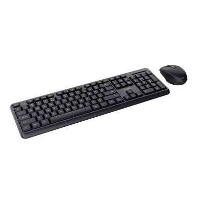 TECLADO + RATON TRUST TKM-360 WIRELESS SILENT BLACK