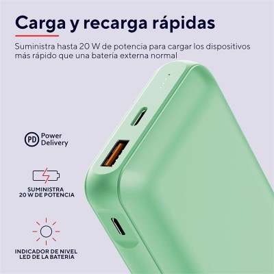 POWERBANK TRUST REDOH 20000MAH USB-A + X2 USB-C GREEN