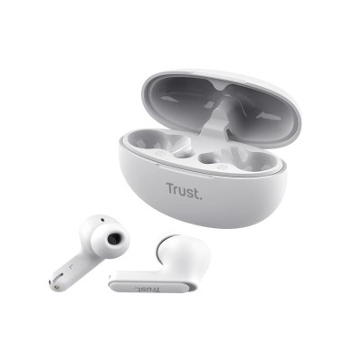 AURICULARES TRUST YAVI EARBUDS ENC BLUETOOTH WIRELESS WHITE