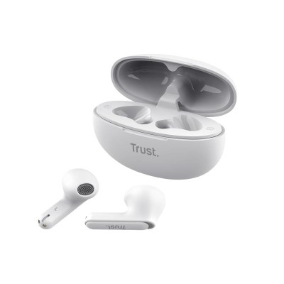 AURICULARES TRUST YAVI EARPHONES ENC BLUETOOTH WIRELESS WHITE