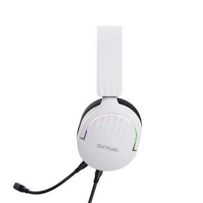 AURICULARES + MICROFONO TRUST GAMING RGB GXT 490W FAYZO HEADSET 7.1 WHITE