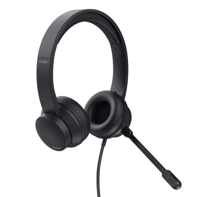 AURICULARES + MICROFONO TRUST AYDA HEADSET PC USB BLACK