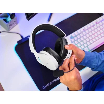 AURICULARES + MICROFONO TRUST GAMING RGB GXT 491W FAYZO HEADSET WIRELESS