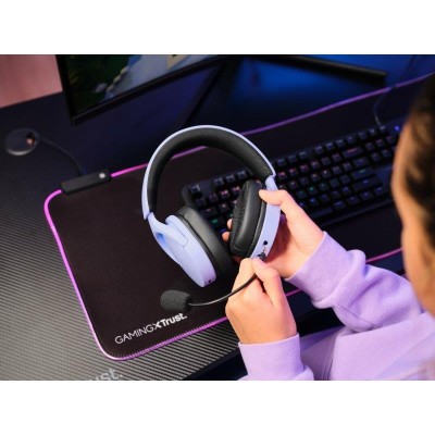 AURICULARES + MICROFONO TRUST GAMING RGB GXT 491P FAYZO HEADSET WIRELESS