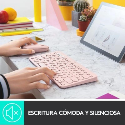 TECLADO LOGITECH K380 TKL BLUETOOTH MULTI-DEVICE ROSE