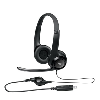 AURICULARES + MICROFONO LOGITECH H390 BLACK