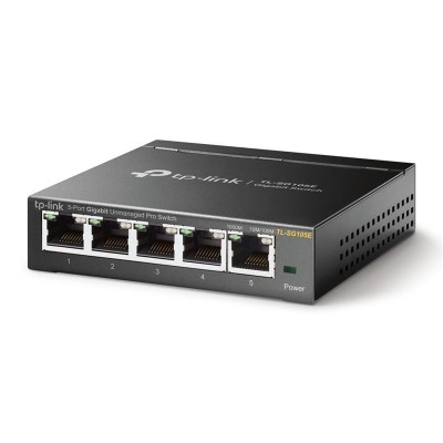 SWITCH TP-LINK TL-SG105E GIGABIT 5 PUERTOS EASY SMART SEMIGESTIONABLE