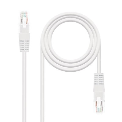 CABLE DE RED CAT.6 UTP 1M NANOCABLE WHITE