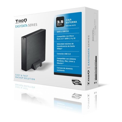 CAJA EXTERNA TOOQ HDD 3.5 USB 3.0 BLACK