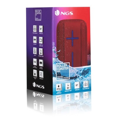 ALTAVOCES NGS ROLLERCOASTER BLUETOOTH RED USB + MICRO SD