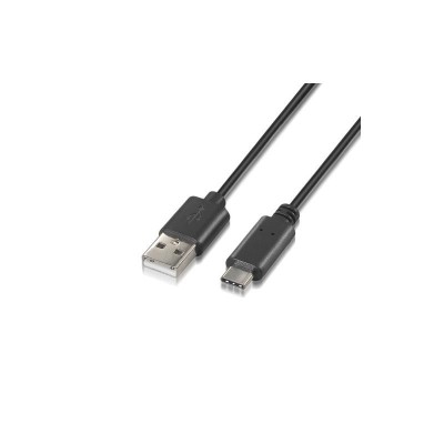 CABLE USB 3A TIPO USB-CM-AM NEGRO 1M NANOCABLE