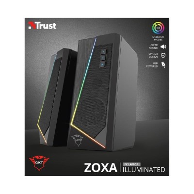 ALTAVOCES TRUST GAMING GTX 609 ZOXA RGB 2.0 SPEAKERSET