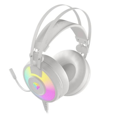 AURICULARES + MICROFONO GENESIS NEON 600 GAMING USB WHITE RGB