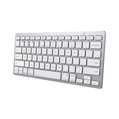 TECLADO TRUST BASICS SLIM WIRELESS BLUETOOTH TKL SILVER