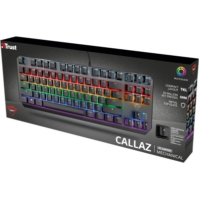 TECLADO TRUST GAMING GXT 834 CALLAZ MECANICO TKL USB RGB