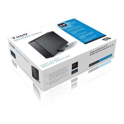 CAJA EXTERNA TOOQ HDD 3.5 USB 3.0 BLACK