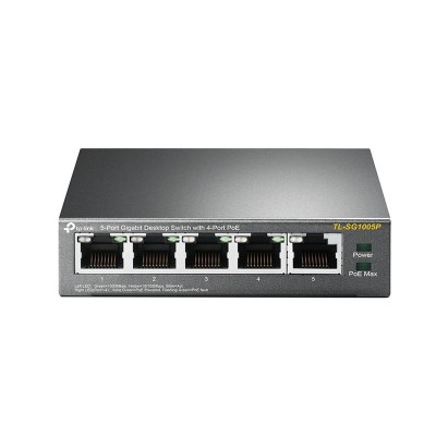 SWITCH TP-LINK GIGABIT 5 PUERTOS 4 POE TL-SG1005P