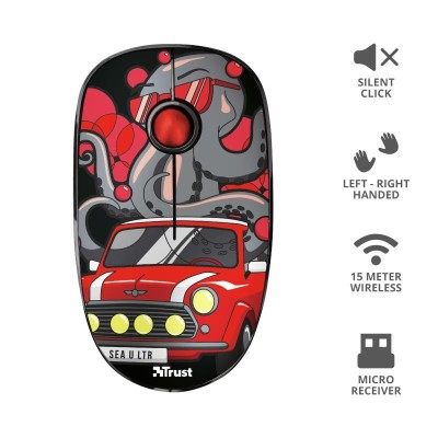 RATON TRUST SKETCH SILENT CLICK WIRELESS RED