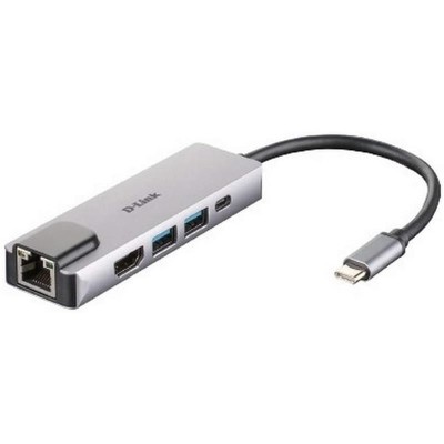 DOCK HUB USB D-LINK 5 EN 1 DUB-M520 USB-C