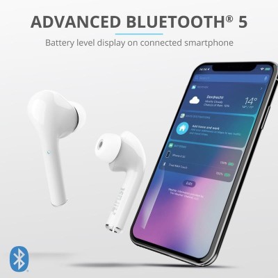 AURICULARES TRUST NIKA TOUCH EARPHONES BLUETOOTH WIRELESS WHITE