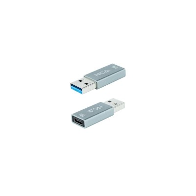 ADAPTADOR NANOCABLE USB-AM 3.1 A USB-C USB-A/M-USB-C/H 10G GREY