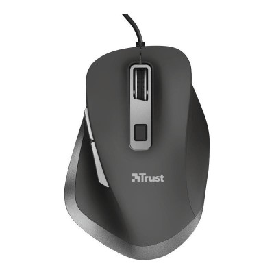 RATON TRUST FYDA WIRED COMFORT ERGONOMICO ECO USB BLACK