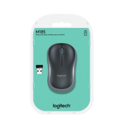 RATON LOGITECH M185 WIRELESS GREY