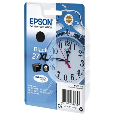 TINTA EPSON C13T27114012 BLACK T2711 27XL DURABRITE ULTRA