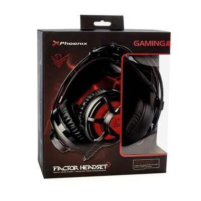 AURICULARES + MICROFONO PHOENIX GAMING BLACK