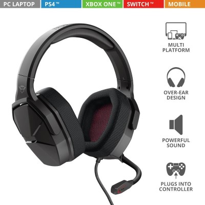 AURICULARES TRUST GAMING GXT4371 WARD HEADSET MULTIPLATFORM