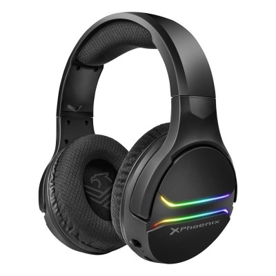 AURICULARES + MICROFONO PHOENIX GAMING WIRELESS 7.1 RGB BLACK