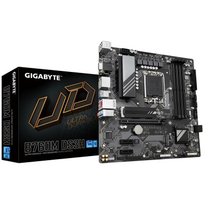 PLACA BASE GIGABYTE GA-B760M-DS3H VGA + HDMI + DP 4XDDR4 ATX