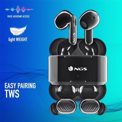 AURICULARES NGS ARTICA DUO EARPHONES BLUETOOTH WIRELESS BLACK ( PACK 2UD )