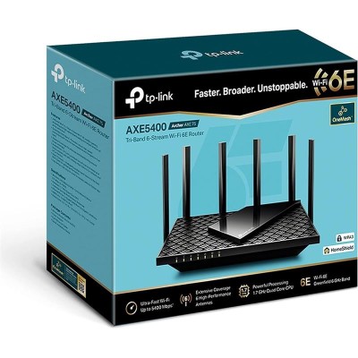 WIRELESS N ROUTER TP-LINK ARCHER AXE75 WIFI 6E AX5400