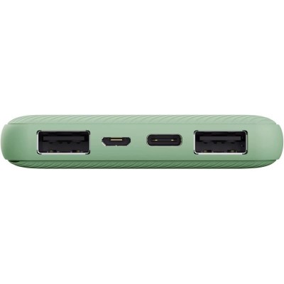 POWERBANK TRUST PRIMO SLIM 10000MAH X2 USB-A + USB-C + MICRO-USB ECO GREEN