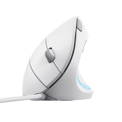 RATON TRUST VERTO USB ERGONOMIC WHITE