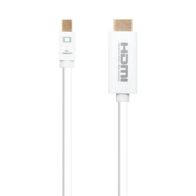 CABLE MINI DP A HDMI  MINI DP/M-HDMI/M NANOCABLE 2M WHITE