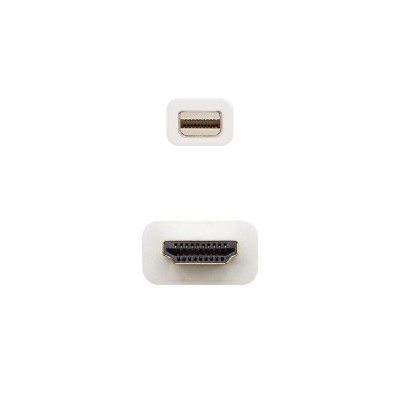 CABLE MINI DP A HDMI  MINI DP/M-HDMI/M NANOCABLE 2M WHITE