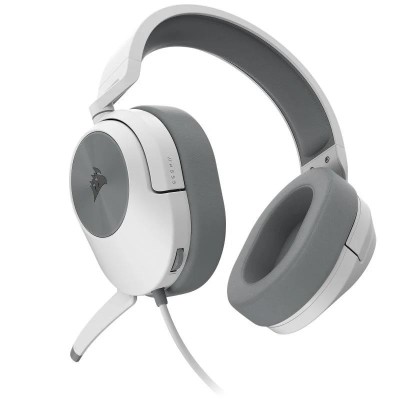 AURICULARES + MICROFONO CORSAIR HS55 SURROUND CARBON GAMING USB WHITE