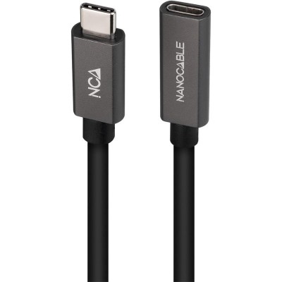 CABLE USB 3.2 ALARGADOR USB-A/M A USB-C/H 1.5M NANOCABLE BLACK