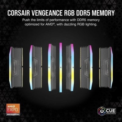 MEMORIA RAM 32GB (2X16GB) CORSAIR DDR5 6000MHZ VENGEANCE RGB