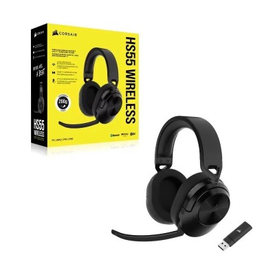 AURICULARES + MICROFONO CORSAIR HS55 GAMING HEADSET WIRELESS DB 7.1 BLACK